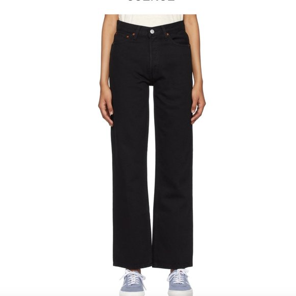 Re/Done Jeans - 90s High Rise Loose - Size 26, black - Picture 1 of 6